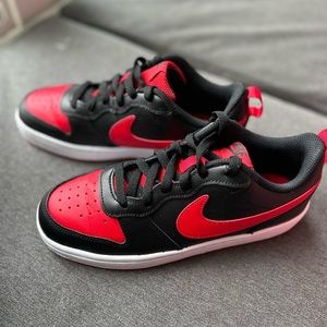 Nike court Borough Lows 2 Red and Black